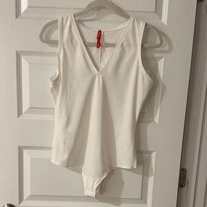 White SPANX Sleeveless Bodysuit